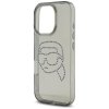 Etui Karl Lagerfeld IML Rhinestones Karl Head do iPhone 16 Pro czarny