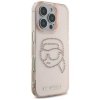 Etui Karl Lagerfeld IML Rhinestones Karl Head do iPhone 16 Pro Max różowy