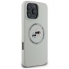 Etui Karl Lagerfeld Silicone Double      Heads And Circle MagSafe do iPhone 16 Pro beżowy