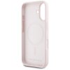 Etui Karl Lagerfeld Silicone Double      Heads And Circle MagSafe do iPhone 16 różowy