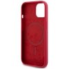 Etui Karl Lagerfeld Silicone             Karl&Choupette Heads Ring MagSafe do iPhone 15 czerwony