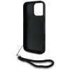 Etui Karl Lagerfeld Quilted Initial Logo & Chain Strap do iPhone 16 Pro czarny