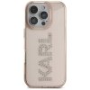 Etui Karl Lagerfeld IML Rhinestones Logo do iPhone 16 Pro Max różowy