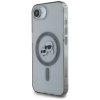 Etui Karl Lagerfeld IML Metal Karl &     Choupette Heads MagSafe do iPhone 16e czarny