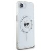 Etui Karl Lagerfeld IML Metal Karl Head  MagSafe do iPhone 16e biały