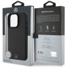 Mercedes MEHMP16L23RBARK iPhone 16 Pro 6.3 czarny/black hardcase Textured And Plain Leather MagSafe