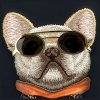 Nimmy etui iPhone 16 6.1 czarny/black   Glasses Cool Dog