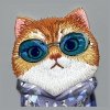 Nimmy etui iPhone 16 6.1 szary/gray     Glasses Cool Cat
