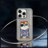Nimmy etui iPhone 16 Pro 6.3 szary/gray Glasses Cool Cat