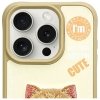 Nimmy etui iPhone 15 Pro Max 6.7 khaki  Cool&Cute 2.0 Cat