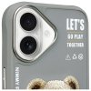 Nimmy etui iPhone 16 6.1 szary/gray     Cool&Cute 2.0 Bear