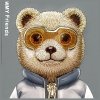Nimmy etui iPhone 16 Pro 6.3 szary/gray Cool&Cute 2.0 Bear