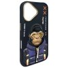 Nimmy etui iPhone 16 6.1 czarny/black   Cool&Cute 2.0 Monkey
