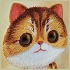 Nimmy etui iPhone 15 Pro 6.1 khaki Big  Eyed Pet 2.0 Cat