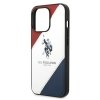 US Polo USHCP14XPSO3 iPhone 14 Pro Max 6,7 biały/white Tricolor Embossed