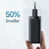 USAMS Ład. siec. 1xUSB-C+1xUSB T47 65W(only head) PD Fast Charging Super Si biały/white CC153TC02  (US-CC153)