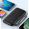 USAMS Powerbank PB56 10000mAh 2xUSB /USB-C / MicroUSB Fast Charge zielony/ dark green 10KCD15003 (US-CD150)