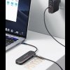 USAMS Adapter HUB 2xUSB + USB-C + HDMI + Micro SD+SD czarny/black SJ575HUB01 (US-SJ575)