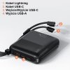 USAMS Powerbank PB69 10000mAh 22.5W QC3.0+PD Fast Charge Digital Display czarny/black 10KCD18601 (US-CD186)