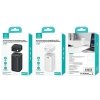 USAMS Powerbank ze zwijanym kablemRetractable Lightning 18000 mAh PD45W Fast Charge XMF Series biały/white 20KCD21702 (US-CD217)