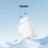 USAMS Ład. siec. 1xUSB-C T65 PD20WPD Fast Charging US-CC226 + kabel USB-C/Lightning US-SJ712 30W biały/white Yi Series OYXLTZ02