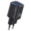 USAMS Ład. siec. CC248 20W GaN USB-CFast Charging HC Series czarny/black CC248TC01