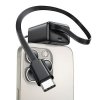 USAMS Ład. siec. 1xUSB-C ze zwijanymkablem USB-C Retractable PD+QC 20W Gan Fast Charging czarny/black YC Series CC233TC01 (US-CC