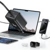 USAMS Ład. siec. 1xUSB-C ze zwijanymkablem USB-C Retractable PD+QC 30W Gan Fast Charging biały/white YC Series CC241TC02 (US-CC2