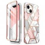 Supcase Cosmo Etui 360 z Ochroną Ekranu do iPhone 14 Plus / 15 Plus Marble