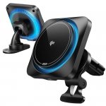 Uchwyt Samochodowy na Deskę / Kratkę Ładowarka MagSafe iPhone 15W Qi2 ESR CryoBoost czarny