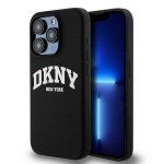 DKNY DKHMP13LSNYACH iPhone 13 Pro / 136.1 czarny/black hardcase Liquid Silicone White Printed Logo MagSafe