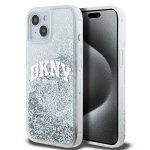 DKNY DKHCP15SLBNAET iPhone 15 / 14 / 136.1 biały/white hardcase Liquid Glitter Big Logo