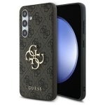Guess GUHCS24FE4GMGBR S24 FE S721        brązowy/brown hardcase 4G Big Metal Logo
