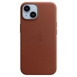 Etui Apple MPP73ZM/A iPhone 14 / 15 / 136.1 umbra/umber Leather Case MagSafe