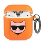 Karl Lagerfeld KLA2UCHFO AirPods 1/2cover pomarańczowy/orange Choupette