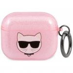Karl Lagerfeld KLA3UCHGP AirPods 3 cover różowy/pink Glitter Choupette