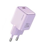 USAMS Ład. siec. 1xUSB-C PD20W(only head) PD3.0 Fast Charging purpurowy/purple X-ron Series CC183TC03 (US-CC183)