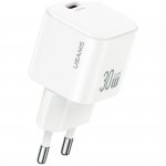 Ładowarka sieciowa USAMS JO Series CC262 30W USB-C + kabel USB-C/USB-C 1m biały