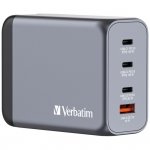 Verbatim Ładowarka sieciowa GaN 200W3xUSB-C/USB-A + Adapter EU/UK/US GNC-200 32204