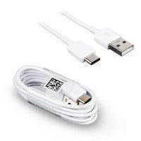 SAMSUNG EP-DN930CWE ORYGINALNY KABEL USB-C TYP C 3.1 FAST CHARGE dł.1,2m SAMSUNG GALAXY A3 2017, A5 2017, A7 2017 , A8 A8+ 2018 S8 S8+ S9 S9+ Note 8 9 , A9 2018 , A40 A41 A50 (biały) 