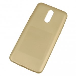  Pokrowiec etui silikonowe Jelly Case Mat złote do LG Q7