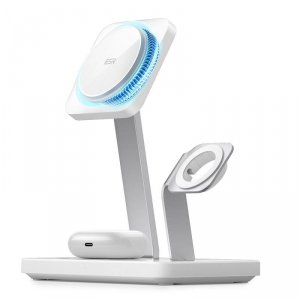 ESR HALOLOCK 3IN1 CRYOBOOST MAGNETIC MAGSAFE WIRELESS CHARGER ARCTIC WHITE