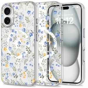 ETUI TECH-PROTECT  MAGMOOD MAGSAFE IPHONE 16 SPRING FLOWERS