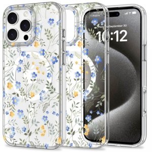 ETUI TECH-PROTECT  MAGMOOD MAGSAFE IPHONE 16 PRO SPRING FLOWERS