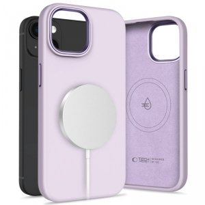 ETUI PLECKI CASE TECH-PROTECT  SILICONE PURE MAGSAFE IPHONE 15 MAUVE