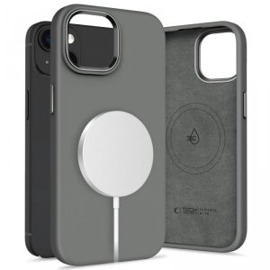 ETUI PLECKI CASE TECH-PROTECT  SILICONE PURE MAGSAFE IPHONE 15 CLAY