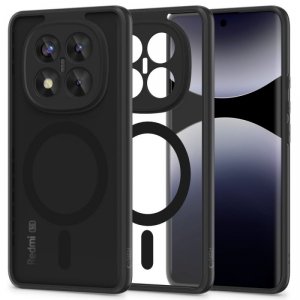 ETUI PLECKI CASE NAKŁADKA TECH-PROTECT  MAGMAT MAGSAFE XIAOMI REDMI NOTE 14 PRO+ PLUS 5G MATTE BLACK