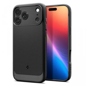 Etui Spigen Rugged Armor Mag MagSafe do iPhone 17 Pro Max – Głęboka Matowa Czerń (Matte Black) 