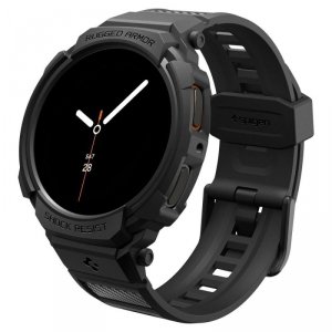 Etui z Paskiem Spigen Rugged Armor Pro do Samsung Galaxy Watch 8 (40mm) – Matowy Czarny