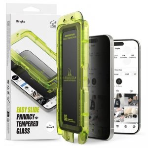 Szkło Hartowane Prywatyzujące Ringke Easy Slide do iPhone 17 (2-Pack) – Privacy